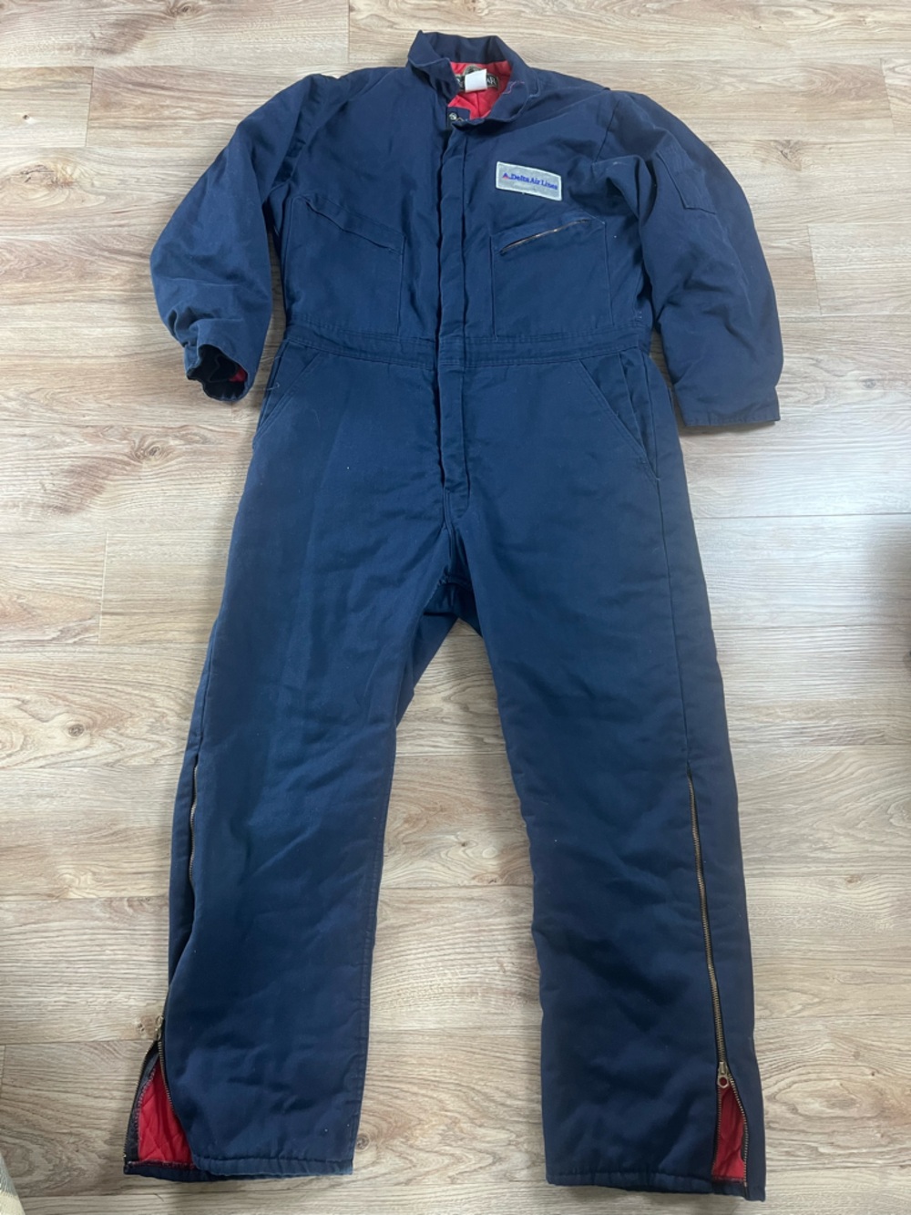Delta Airlines Navy Insulated Coveralls Large